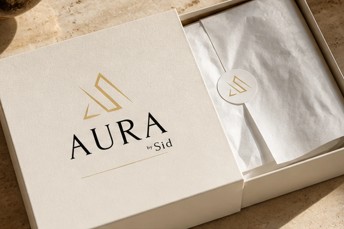 AURA by Sid premium packaging application