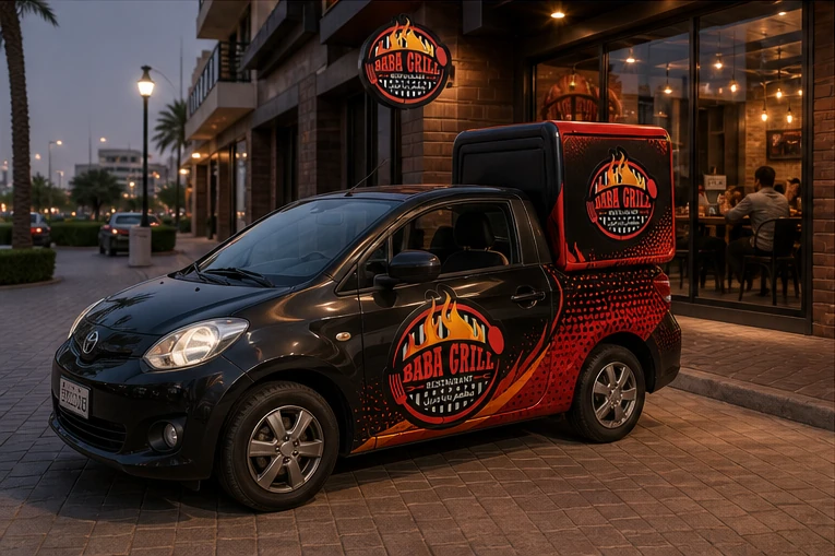 Baba Grill delivery vehicle