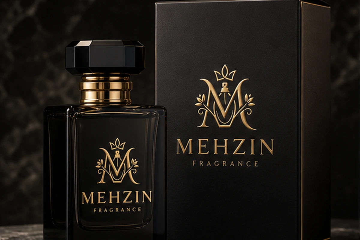 Mehzin Fragrance perfume packaging