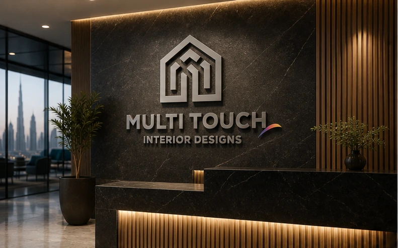 Multi Touch Interior Designs reception sign