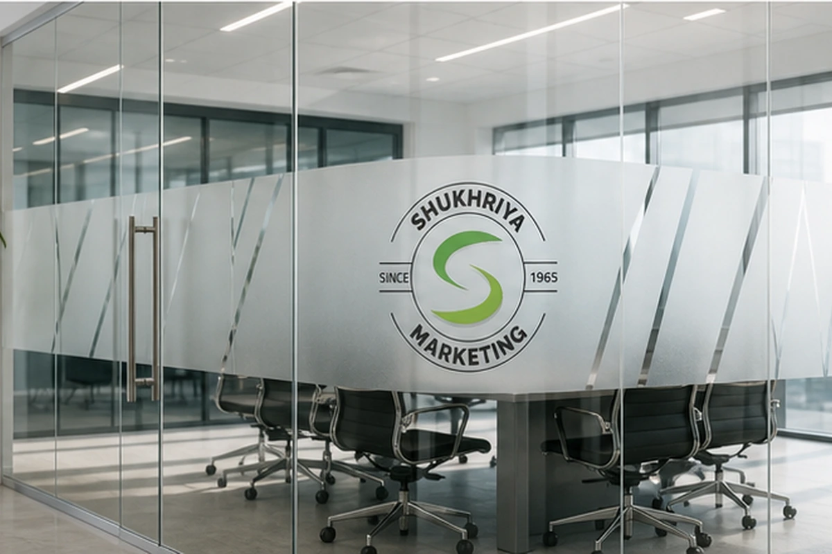 Shukhriya Marketing frosted glass branding